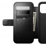 NOMAD θήκη Πορτοφόλι δερμάτινη Horween Modern Folio Rugged rustic MagSafe για Apple iPhone 17 PRO MAX 6.9 2025 - ΜΑΥΡΟ - NM014117858
