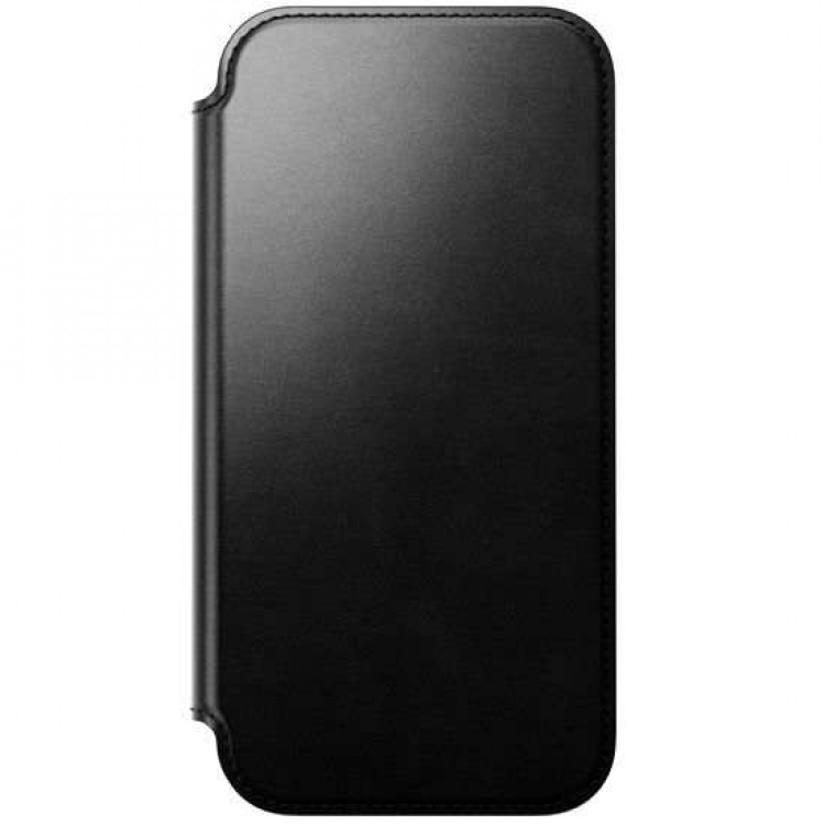 NOMAD θήκη Πορτοφόλι δερμάτινη Horween Modern Folio Rugged rustic MagSafe για Apple iPhone 17 PRO MAX 6.9 2025 - ΜΑΥΡΟ - NM014117858