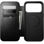 NOMAD θήκη Πορτοφόλι δερμάτινη Horween Modern Folio Rugged rustic MagSafe για Apple iPhone 17 PRO MAX 6.9 2025 - ΜΑΥΡΟ - NM014117858