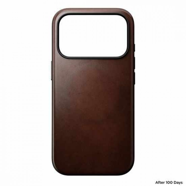 NOMAD θήκη δερμάτινη Modern Horween MagSafe για Apple iPhone 17 PRO 6.3 2025 - Rustic ΚΑΦΕ - NM014292858