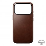NOMAD θήκη δερμάτινη Modern Horween MagSafe για Apple iPhone 17 PRO 6.3 2025 - Rustic ΚΑΦΕ - NM014292858