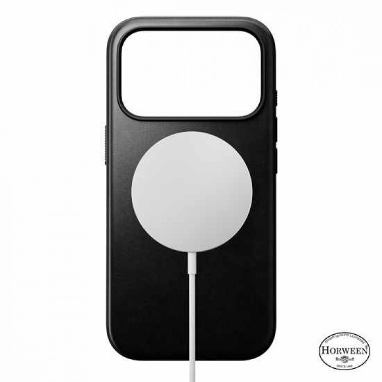 NOMAD θήκη δερμάτινη Modern Horween MagSafe για Apple iPhone 17 PRO 6.3 2025 - ΜΑΥΡΟ - NM014308858