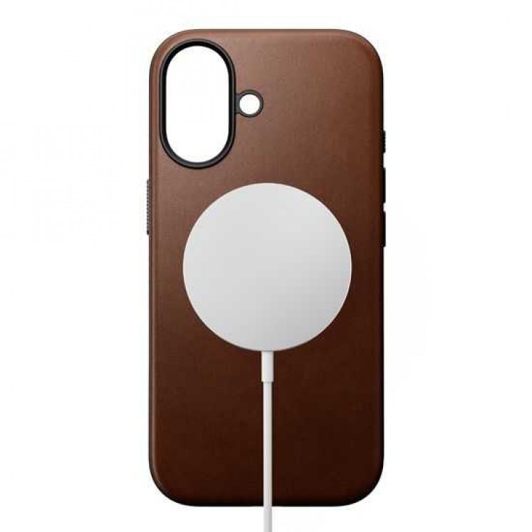 NOMAD θήκη δερμάτινη Modern MagSafe για Apple iPhone 17 6.3 5G 2025 - ΚΑΦΕ - NM014346858