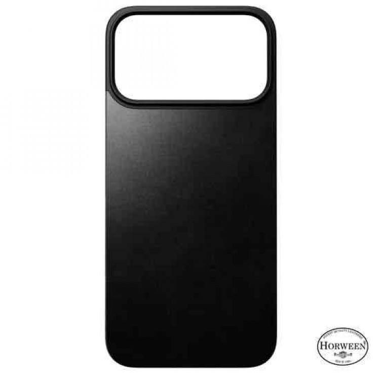 NOMAD θήκη Μαγνητική Horween SLIM 2.2mm ΔΕΡΜΑΤΙΝΗ MagSafe για Apple iPhone 17 Pro 6.3 2025 - ΜΑΥΡΟ - NM014414858