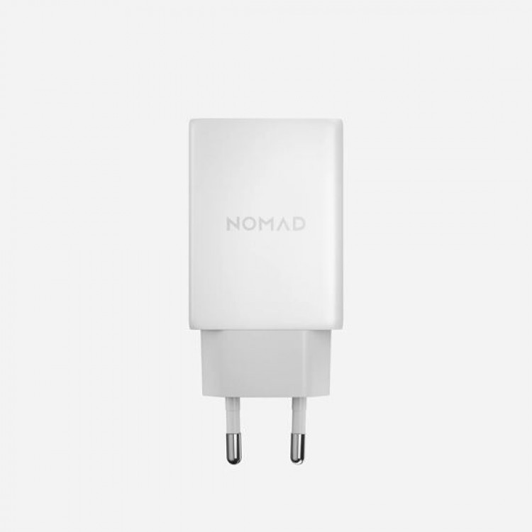 Nomad AC οικιακός Φορτιστής τοίχου 40W, Slim με EU, USB-C, GaN Technology - White - NM014728858