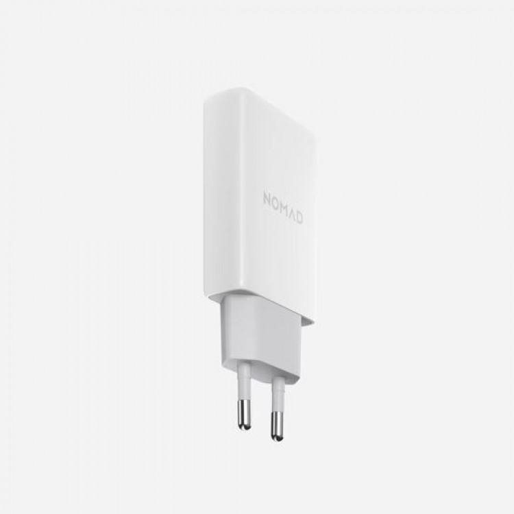 Nomad AC οικιακός Φορτιστής τοίχου 40W, Slim με EU, USB-C, GaN Technology - White - NM014728858
