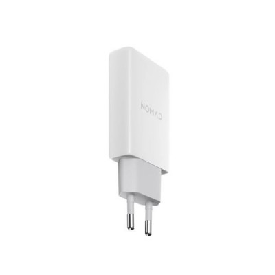 Nomad AC οικιακός Φορτιστής τοίχου 40W, Slim με EU, USB-C, GaN Technology - White - NM014728858