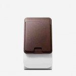 NOMAD Horween Δερμάτινο universal MagSafe Μαγνητικό Πορτοφόλι συμβατό με Apple's Find My app - Rustic Brown ΚΑΦΕ - NM014742858