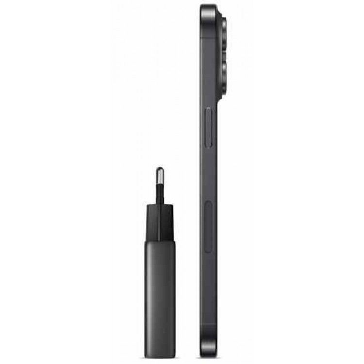 Nomad AC οικιακός Φορτιστής τοίχου 40W, Slim με EU, USB-C, GaN Technology - Carbid ΜΑΥΡΟ - NM014773858
