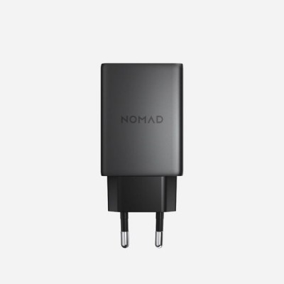 Nomad AC οικιακός Φορτιστής τοίχου 40W, Slim με EU, USB-C, GaN Technology - Carbid ΜΑΥΡΟ - NM014773858