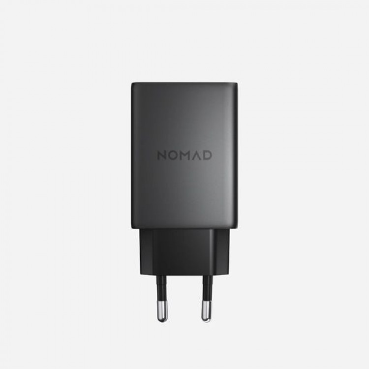 Nomad AC οικιακός Φορτιστής τοίχου 40W, Slim με EU, USB-C, GaN Technology - Carbid ΜΑΥΡΟ - NM014773858