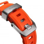 NOMAD Rocky Point Sport Band FKM rubber Strap ΑΔΙΑΒΡΟΧΟ για Apple Watch SERIES 4,5,6,SE,8,9 & ULTRA 1/2, Apple Series 10 46mm - 42/44/45/46/49mm - Magma ΠΟΡΤΟΚΑΛΙ Natural TITANIUM - NM014872858