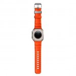 NOMAD Rocky Point Sport Band FKM rubber Strap ΑΔΙΑΒΡΟΧΟ για Apple Watch SERIES 4,5,6,SE,8,9 & ULTRA 1/2, Apple Series 10 46mm - 42/44/45/46/49mm - Magma ΠΟΡΤΟΚΑΛΙ Natural TITANIUM - NM014872858