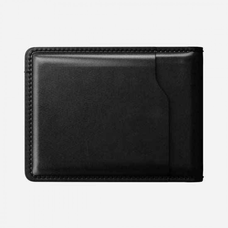 NOMAD Horween Δερμάτινο Bifold Πορτοφόλι - ΜΑΥΡΟ - NM50010UA0