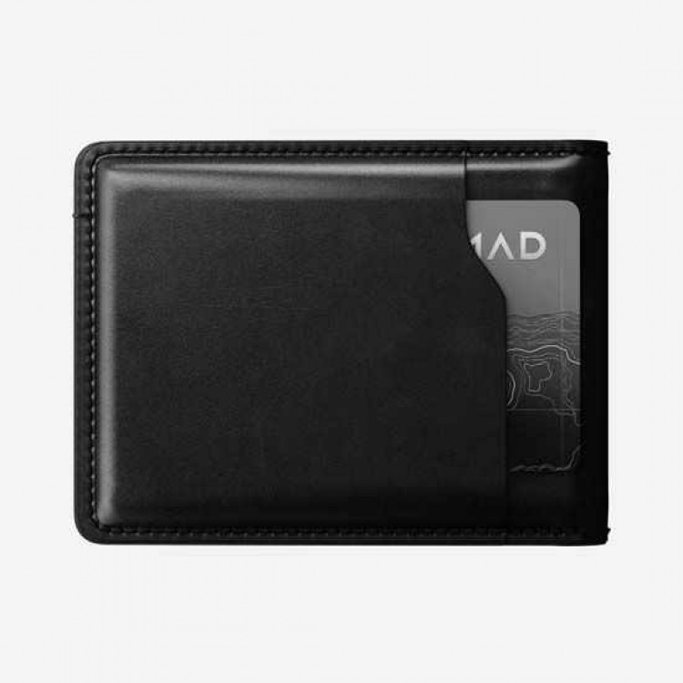 NOMAD Horween Δερμάτινο Bifold Πορτοφόλι - ΜΑΥΡΟ - NM50010UA0