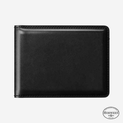 NOMAD Horween Δερμάτινο Bifold Πορτοφόλι - ΜΑΥΡΟ - NM50010UA0