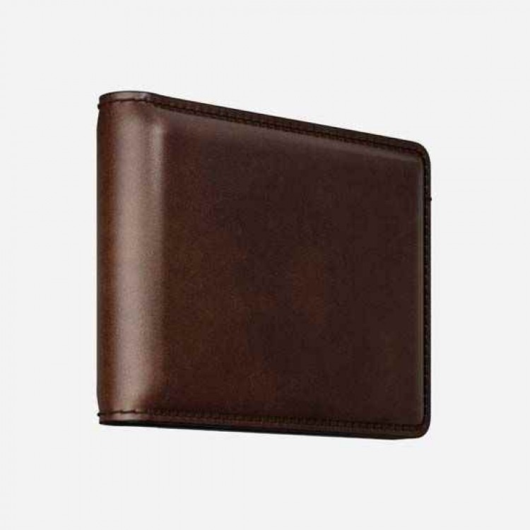 NOMAD Horween Δερμάτινο Bifold Πορτοφόλι - ΚΑΦΕ - NM500R0UA0