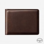 NOMAD Horween Δερμάτινο Bifold Πορτοφόλι - ΚΑΦΕ - NM500R0UA0