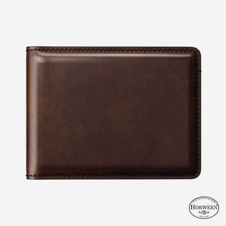 NOMAD Horween Δερμάτινο Bifold Πορτοφόλι - ΚΑΦΕ - NM500R0UA0