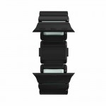 Nomad Stratos Titanium Grade 4 BAND FKM Μπρασελέ Μεταλλικό για Apple Watch SERIES - 42/44/45/46/49mm ULTRA 1/2/3 - ΜΑΥΡΟ ΤΙΤΑΝΙΟ / Icy ΜΠΛΕ Glow - NM009896858 