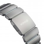Nomad Stratos Titanium Grade 4 BAND FKM Μπρασελέ Μεταλλικό για Apple Watch SERIES - 42/44/45/46/49mm ULTRA 1/2/3 - Natural ΤΙΤΑΝΙΟ / Icy ΜΠΛΕ Glow - NM009902858 
