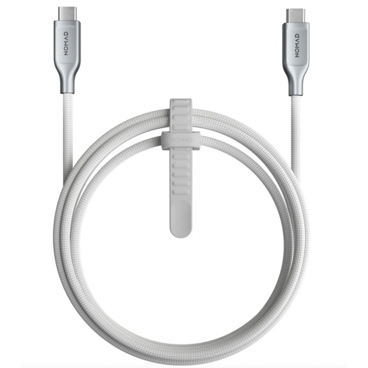 Nomad Kevlar καλώδιο 240W, USB-C σε USB-C, 1.5m - ΛΕΥΚΟ - NM014964858