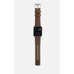Nomad Δερμάτινο λουράκι Modern για Apple Watch SERIES , Apple Watch Ultra (49mm) 8/7 (45mm)/6/SE/5/4 (44mm)/3/2/1 (42mm) - ΚΑΦΕ ΑΣΗΜΙ - NM01907985