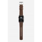 Nomad Δερμάτινο λουράκι Modern για Apple Watch SERIES , Apple Watch Ultra (49mm) 8/7 (45mm)/6/SE/5/4 (44mm)/3/2/1 (42mm) - ΚΑΦΕ ΑΣΗΜΙ - NM01907985