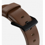 Nomad Δερμάτινο λουράκι Modern για Apple Watch SERIES , Apple Watch Ultra (49mm) 8/7 (45mm)/6/SE/5/4 (44mm)/3/2/1 (42mm) - ΚΑΦΕ ΜΑΥΡΟ - NM01197485