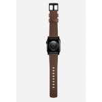 Nomad Δερμάτινο λουράκι Modern για Apple Watch SERIES , Apple Watch Ultra (49mm) 8/7 (45mm)/6/SE/5/4 (44mm)/3/2/1 (42mm) - ΚΑΦΕ ΜΑΥΡΟ - NM01197485