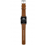 Nomad Δερμάτινο λουράκι Modern για Apple Watch SERIES , Apple Watch Ultra (49mm) 8/7 (45mm)/6/SE/5/4 (44mm)/3/2/1 (42mm) - english tan ΚΑΦΕ ΑΣΗΜΙ - NM01805885