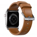 Nomad Δερμάτινο λουράκι Modern για Apple Watch SERIES , Apple Watch Ultra (49mm) 8/7 (45mm)/6/SE/5/4 (44mm)/3/2/1 (42mm) - english tan ΚΑΦΕ ΑΣΗΜΙ - NM01805885