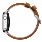 Nomad Δερμάτινο λουράκι Modern για Apple Watch SERIES , Apple Watch Ultra (49mm) 8/7 (45mm)/6/SE/5/4 (44mm)/3/2/1 (42mm) - english tan ΚΑΦΕ ΑΣΗΜΙ - NM01805885