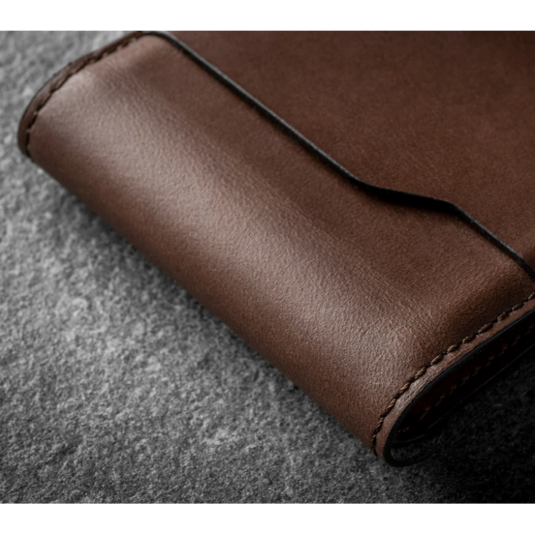 NOMAD Horween Δερμάτινο Bifold Πορτοφόλι - ΜΑΥΡΟ - NM50010UA0