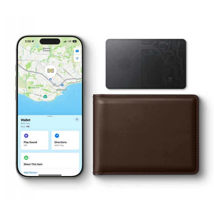 NOMAD Horween Δερμάτινο Bifold Πορτοφόλι - ΚΑΦΕ - NM500R0UA0