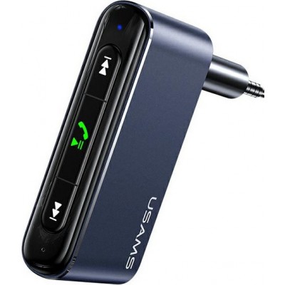 USAMS WIRELESS Adapter audio jack 3.5mm Bluetooth 5.0 - ΓΚΡΙ - US-SJ519