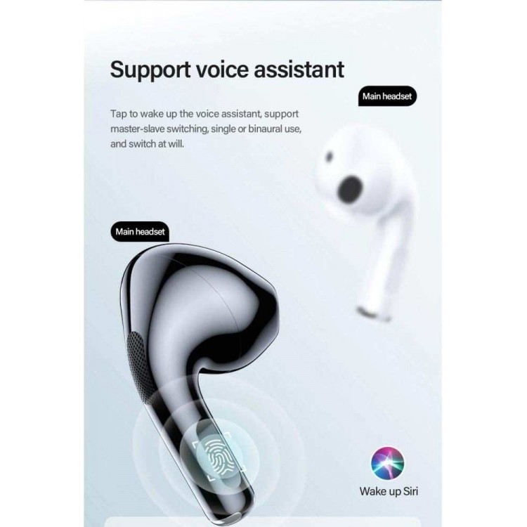 Lenovo BLUETOOTH Ασύρματα ακουστικά ThinkPlus LivePods Bluetooth 5.0, Wireless, Half-In-Ear,Touch Control Stereo Earbuds με 300mAh - ΛΕΥΚΟ - LP40