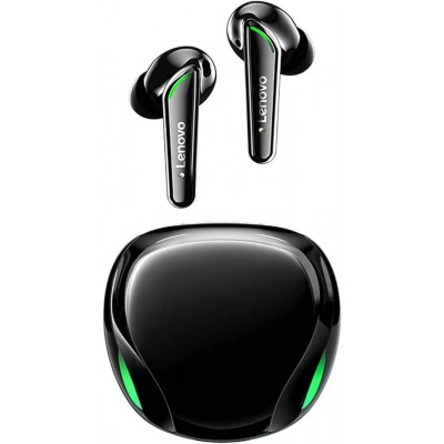 Lenovo Thinkplus Gaming BLUETOOTH 5.1 Ασύρματα ακουστικά Earbuds, με Τεχνολογία μείωσης θορύβου - ΜΑΥΡΟ - XT92