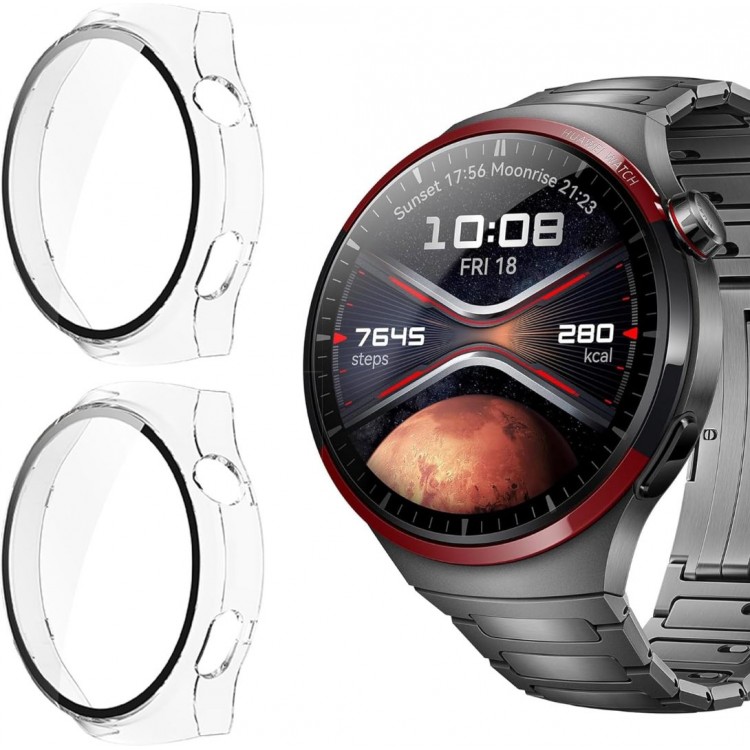 Θήκη ERBORD DEFENSE Frame για Huawei Watch 4 PRO/Huawei Watch 4 Pro Space Edition - ΔΙΑΦΑΝΟ