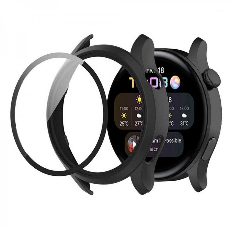 Θήκη ERBORD DEFENSE Frame για Huawei Watch GT 3 46mm - ΜΑΥΡΟ
