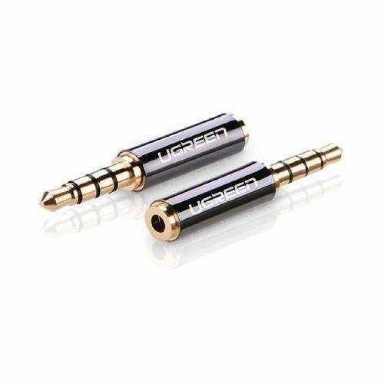 UGREEN 20502 Μετατροπέας Ήχου 2.5 MM MICRO JACK σε 3.5 MM MINI JACK - ΜΑΥΡΟ