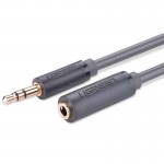 UGREEN AUX JACK AUDIO EXTENDER AUX 3,5 MM, Προσαρμογέας ακουστικών ήχου, 1M - ΓΚΡΙ - AV124 