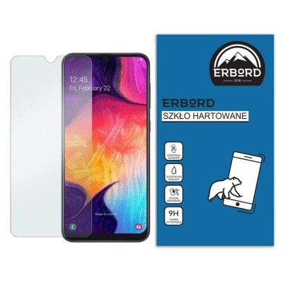 ERBORD Tempered Glass Fullcover Fullcover 9H FULL 0.3MM for Samsung Galaxy A50/A30/A20/A30s - CLEAR
