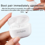 Lenovo BLUETOOTH Ασύρματα ακουστικά ThinkPlus LivePods Bluetooth 5.0, Wireless, Half-In-Ear,Touch Control Stereo Earbuds με 300mAh - ΛΕΥΚΟ - LP40-PRO