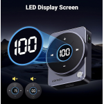 UGREEN Bluetooth 5.4 Αλουμινίου Δέκτης ήχου αυτοκινήτου, με LED οθόνη, Jack 3.5MM, Dual Handsfree - ΓΚΡΙ - CM724