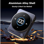 UGREEN Bluetooth 5.4 Αλουμινίου Δέκτης ήχου αυτοκινήτου, με LED οθόνη, Jack 3.5MM, Dual Handsfree - ΓΚΡΙ - CM724