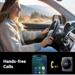 UGREEN Bluetooth 5.4 Αλουμινίου Δέκτης ήχου αυτοκινήτου, με LED οθόνη, Jack 3.5MM, Dual Handsfree - ΓΚΡΙ - CM724