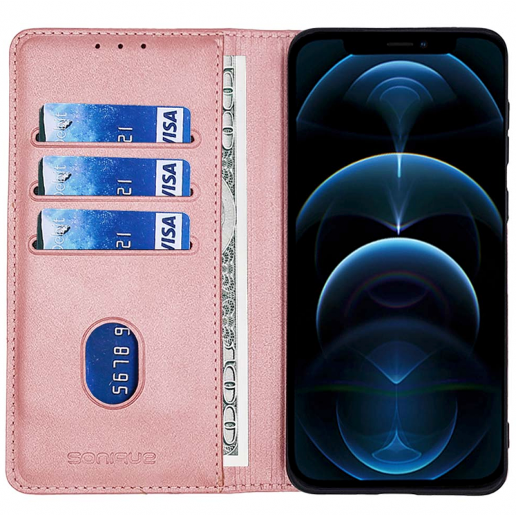 Θήκη Sonique Vintage Magnet Wallet FOLIO για Xiaomi Redmi Note 15 Pro Plus 5G / Poco M8 Pro 5G - Ροζ