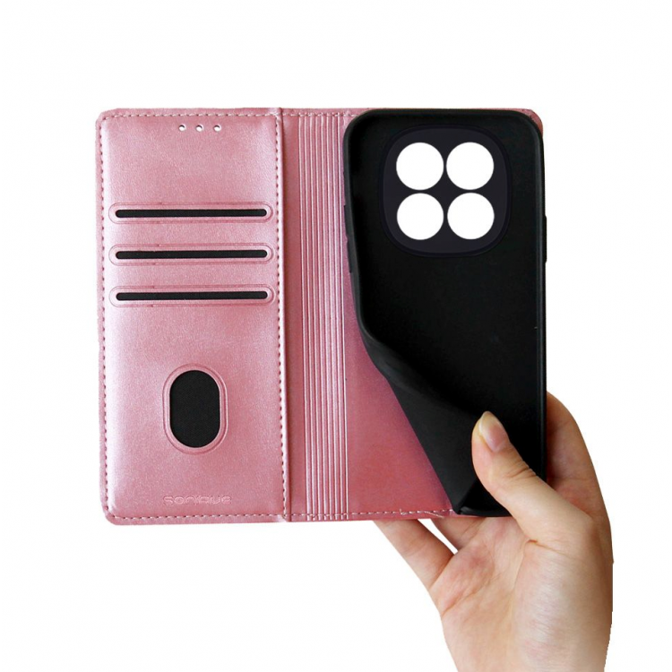 Θήκη Sonique Vintage Magnet Wallet FOLIO για Xiaomi Redmi Note 15 Pro Plus 5G / Poco M8 Pro 5G - Ροζ