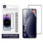 ERBORD Curvy Γυαλί προστασίας 9H Premium Full Cover Glass, 3D Curved 0.3MM για Xiaomi Redmi Note 15 Pro Plus 5G / Poco M8 Pro 5G - ΜΑΥΡΟ